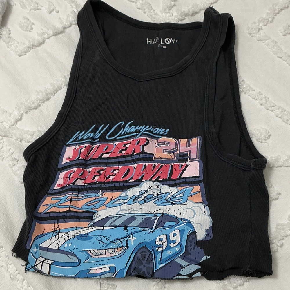 HAL LOV Black Super Speedway Tank Top